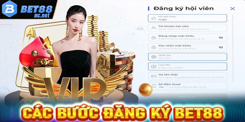 Hướng dẫn các bước đăng ký bet88 cực đơn giản cho tân binh mới 